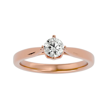 Embrace round diamond engagement ring