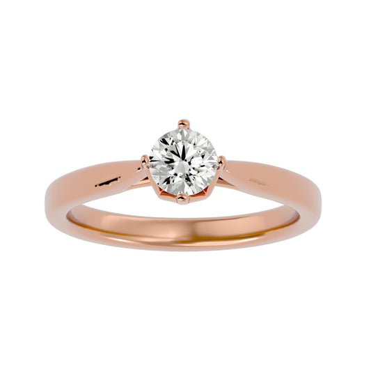 Embrace round diamond engagement ring