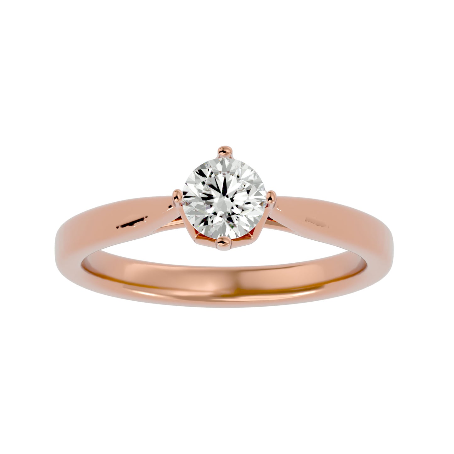Embrace round diamond engagement ring