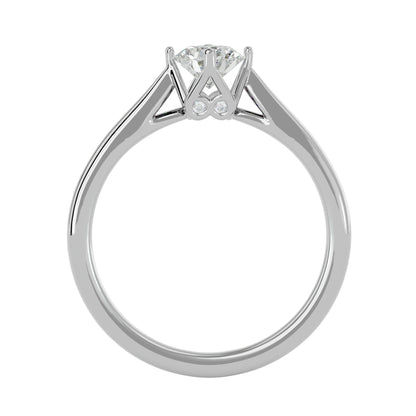 Embrace round diamond engagement ring