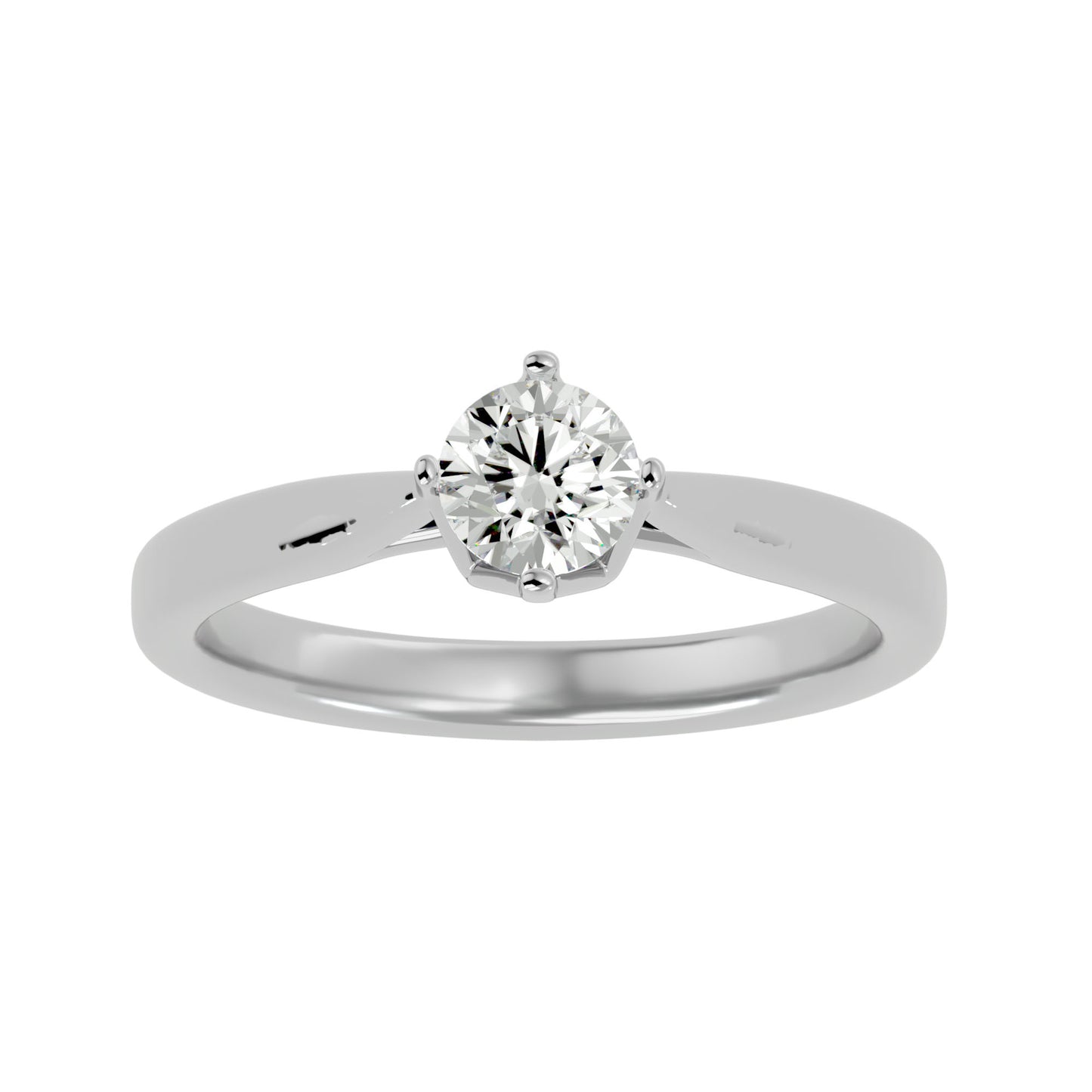 Embrace round diamond engagement ring