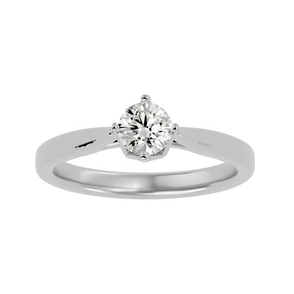 Embrace round diamond engagement ring
