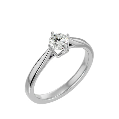 Embrace round diamond engagement ring