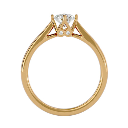 Embrace round diamond engagement ring
