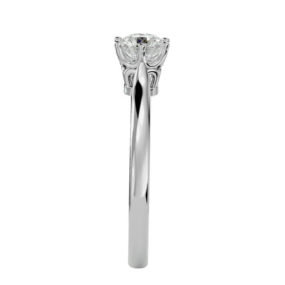 Veil of eterntiy diamond engagement ring