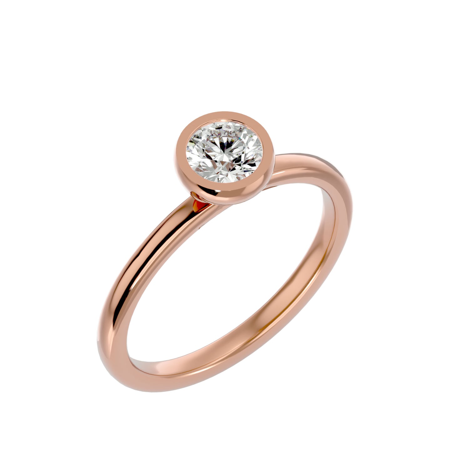 Dora 6 prong round engagement rings