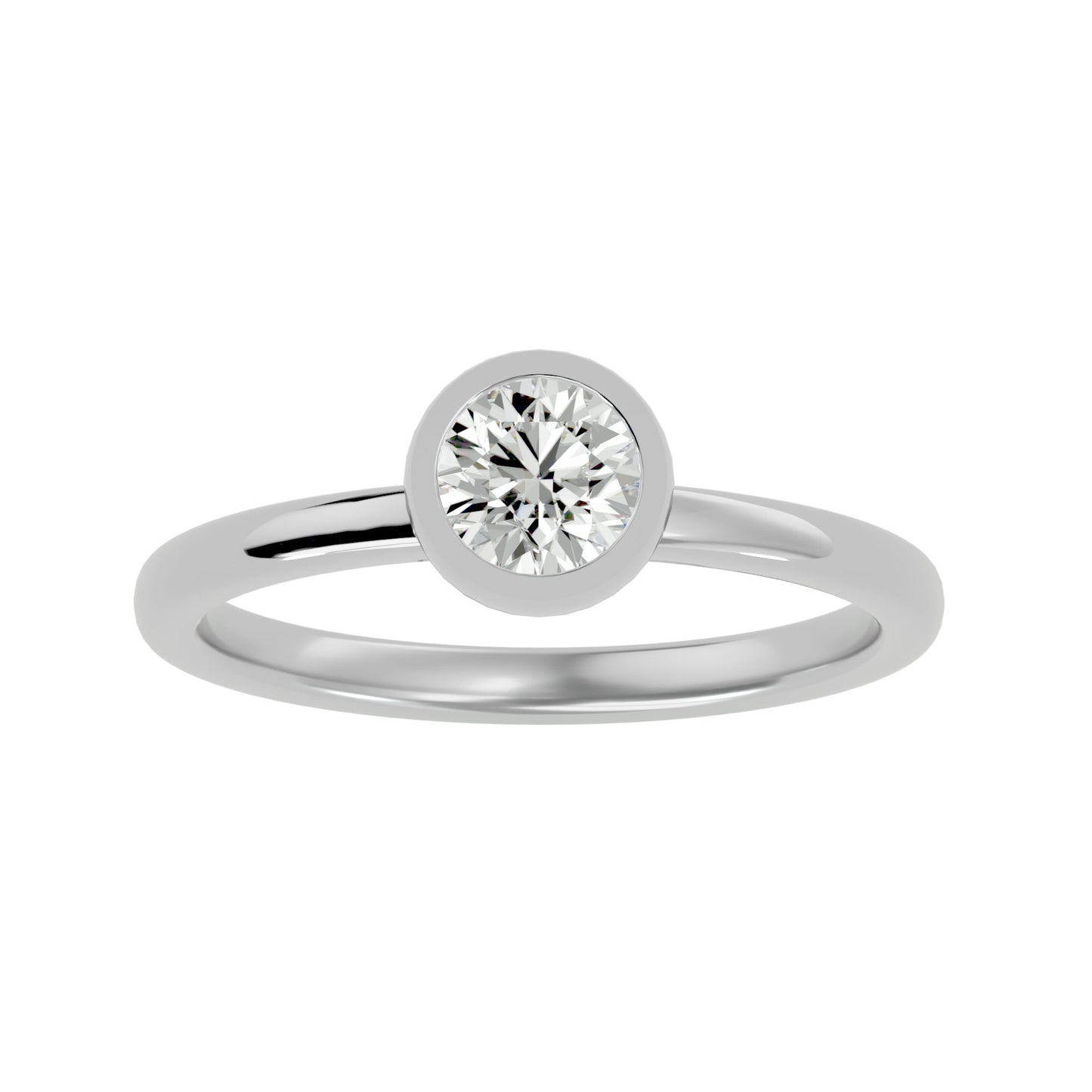 Dora 6 prong round engagement rings