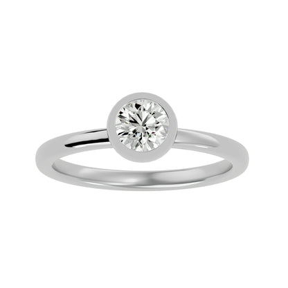 Dora 6 prong round engagement rings