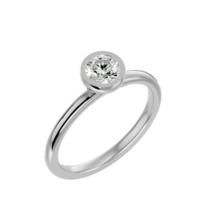 Dora 6 prong round engagement rings