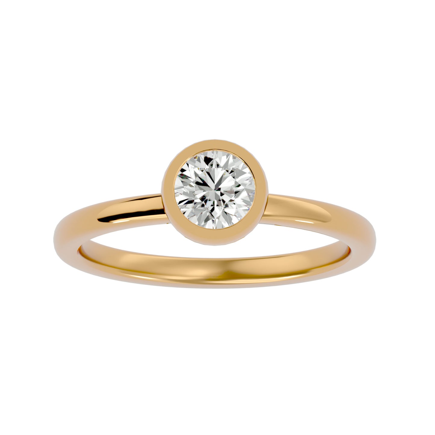 Dora 6 prong round engagement rings