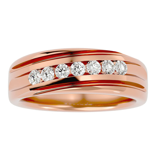 Diagonal Men's ring