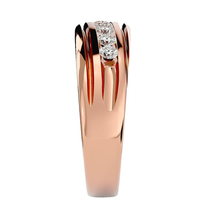 Diagonal Men's ring
