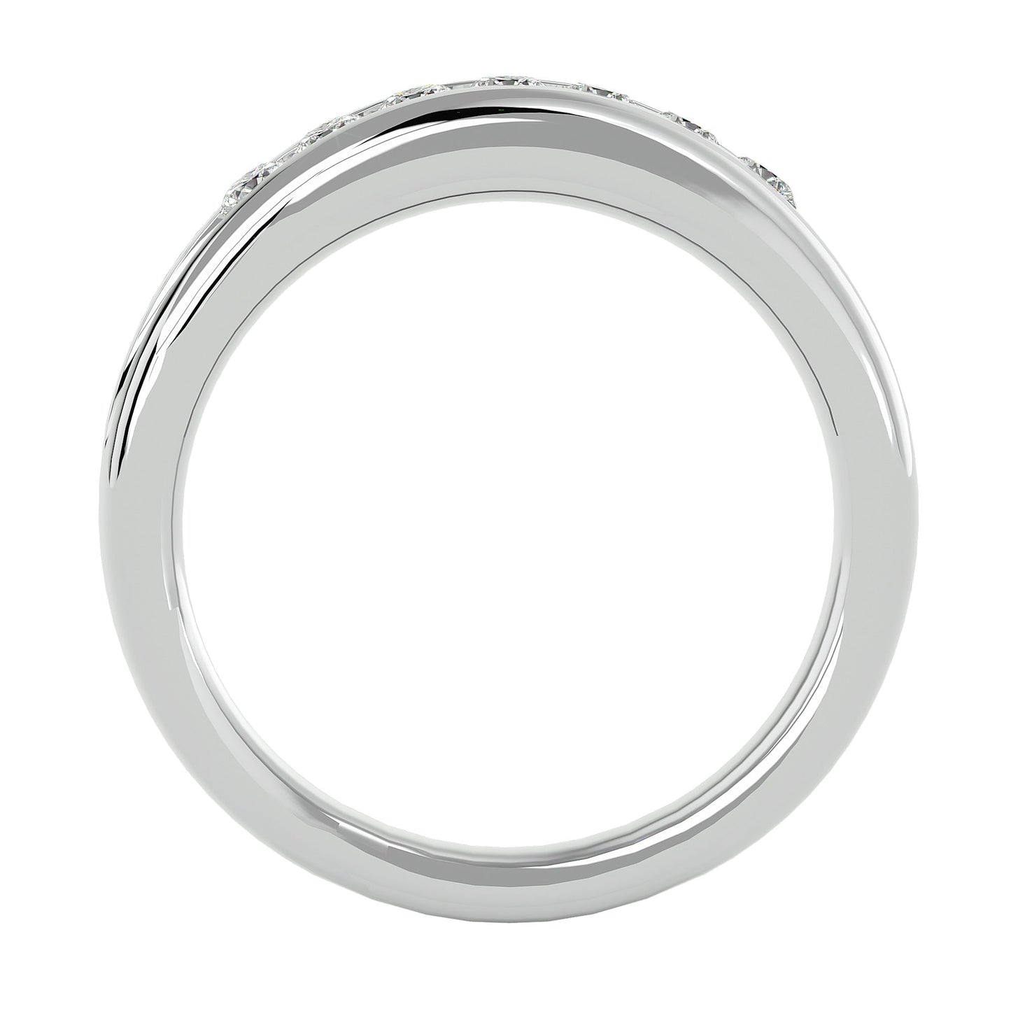 Diagonal Men's ring