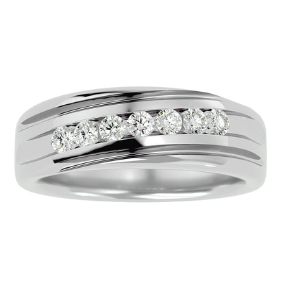 Diagonal Men's ring
