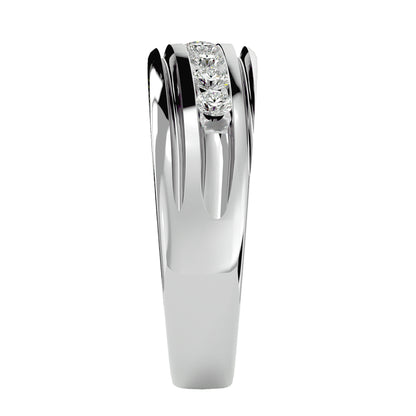 Diagonal Men's ring