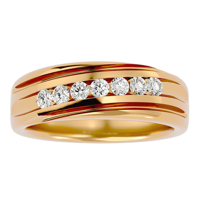 Diagonal Men's ring