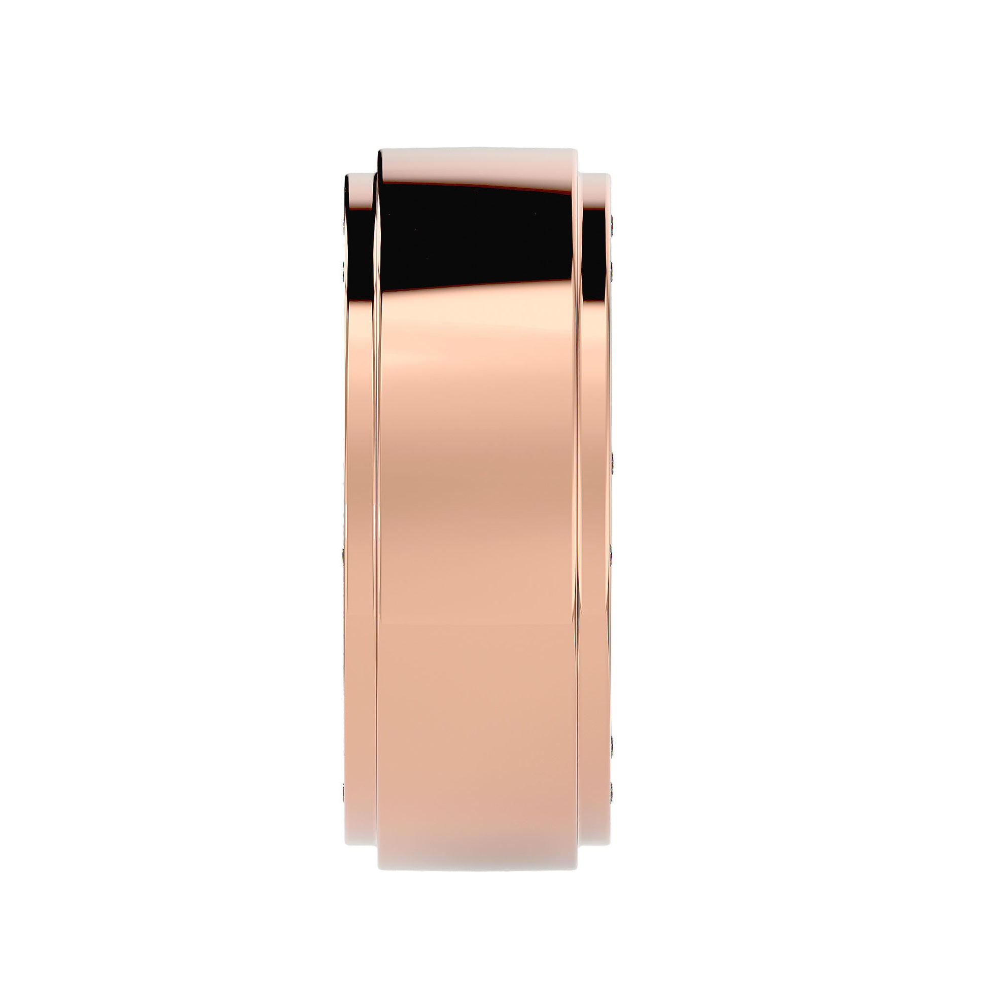 Hidden diamond men's ring