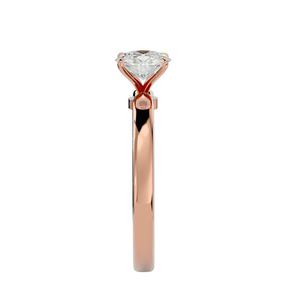 Round halo knot diamond engagement ring