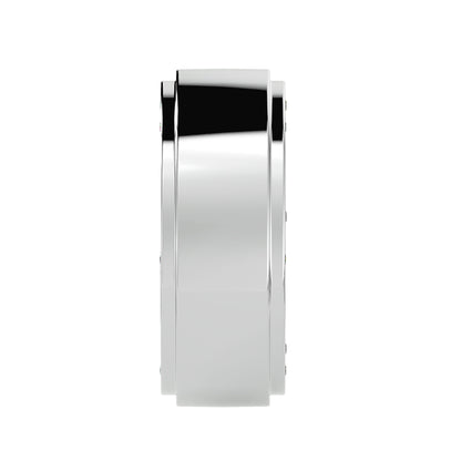 Hidden diamond men's ring