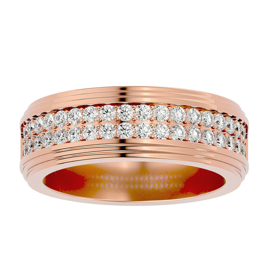 2 row men's ring