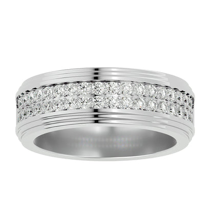 2 row men's ring