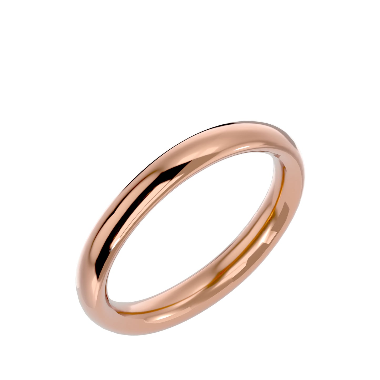 Plain dome men's ring