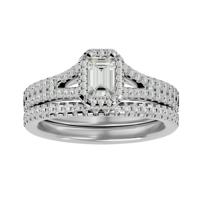Maggie engagement ring and matching band