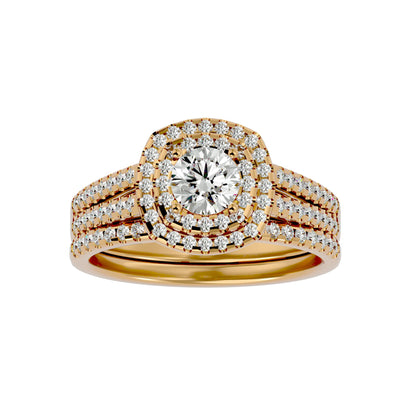 Elle engagement ring & matching band