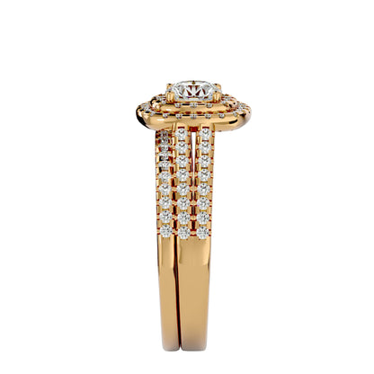Elle engagement ring & matching band