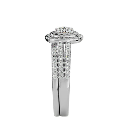 Elle engagement ring & matching band