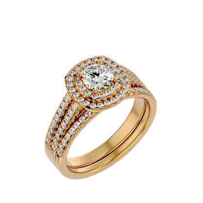 Elle engagement ring & matching band