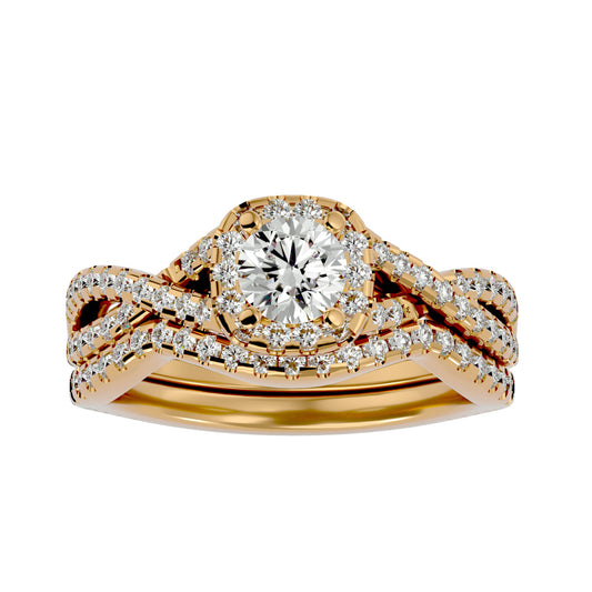 Alexa engagement ring & matching band