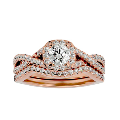 Alexa engagement ring & matching band