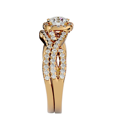 Alexa engagement ring & matching band