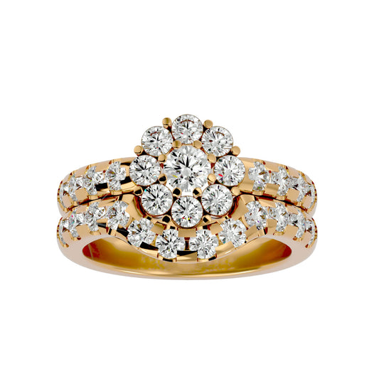 Lavinia engagement ring & matching band
