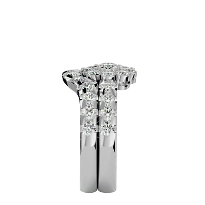 Lavinia engagement ring & matching band