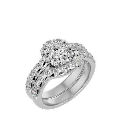 Lavinia engagement ring & matching band