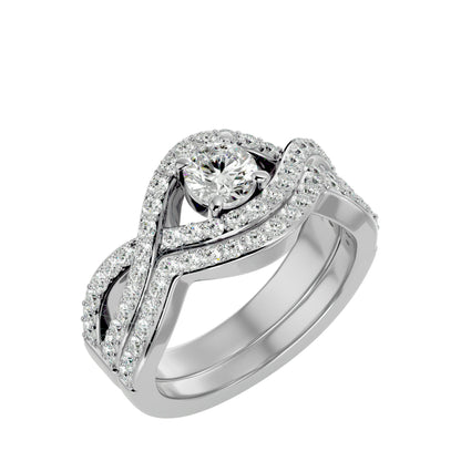 Prestigia engagement ring & matching band