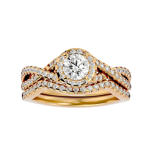 Pierce engagement ring & matching band