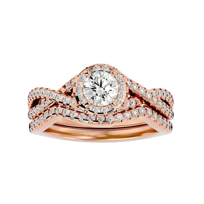 Pierce engagement ring & matching band