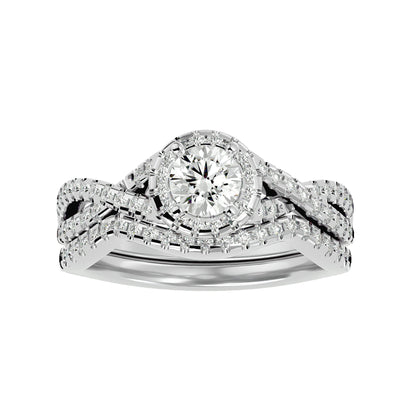 Pierce engagement ring & matching band