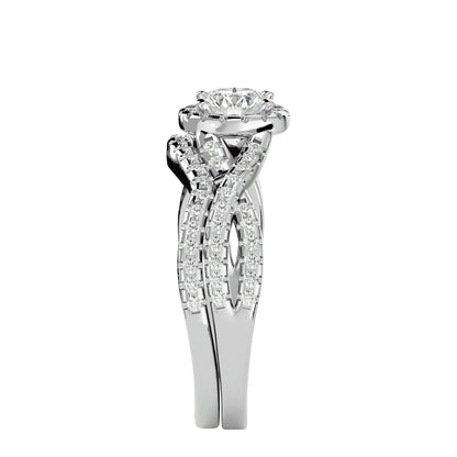 Pierce engagement ring & matching band
