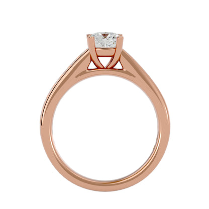 Cushion diamond engagement ring