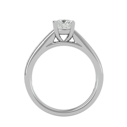 Cushion diamond engagement ring