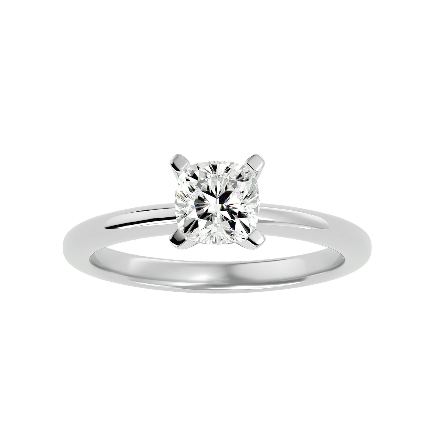 Emerald diamond criss-cross engagement ring