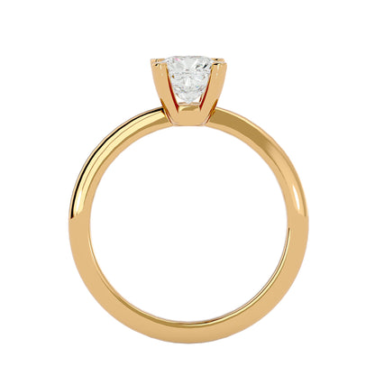 Emerald diamond criss-cross engagement ring