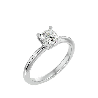 Emerald diamond criss-cross engagement ring