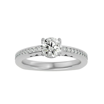 Everyln Cushion diamond engagement ring