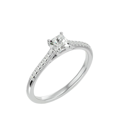 Elite side stone engagement ring