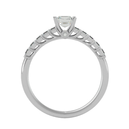 Michael side stone diamond engagement ring